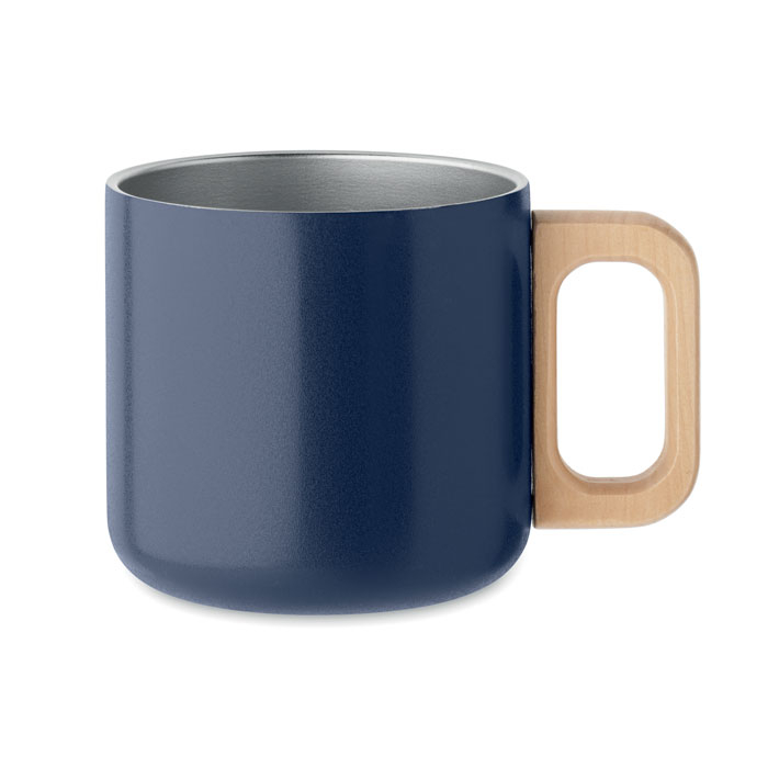 Mug publicitaire inox recyclé 350ml Acero Bleu marine